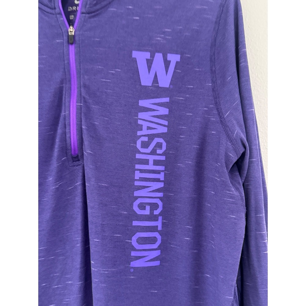 Nike Dri-Fit | Washington Huskies UW Long Sleeve Quarter-Zip Pullover Shirt - Picture 2 of 4
